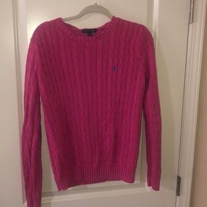 Pink sweater lightly worn